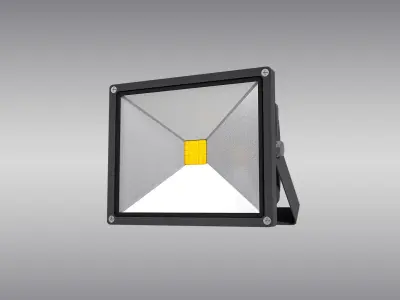 LED Floodlight Low-poly 3D model