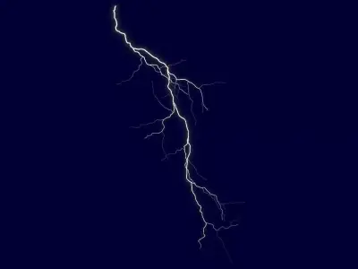 Realistic 3D Lightning CA-13 Low-poly 3D model