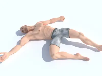 Human Base Male Character Low-poly 3D model