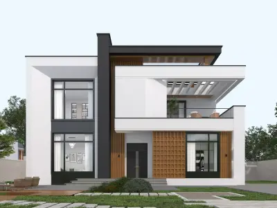 House Exterior 3D model 4