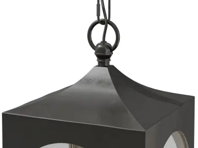 Potterybarn Caleb handmade lantern and sconce 3D model