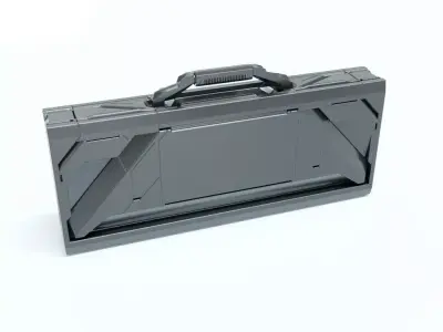 Sci-Fi Storage Box Case High-poly 3D model