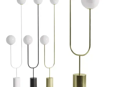 lxia 73 tree floor lamp Low-poly 3D model