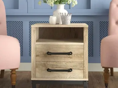 Mastrangelo Drawer End Side Nighstand  Table 3D model