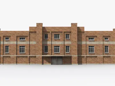 Factory xx12 Low-poly 3D model