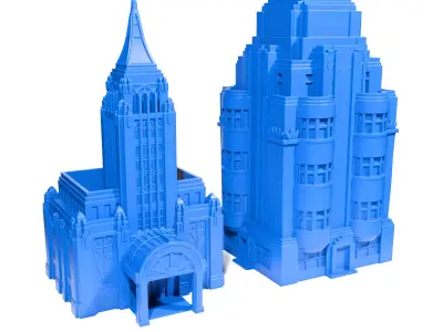 Art Decor buldings 3D print model