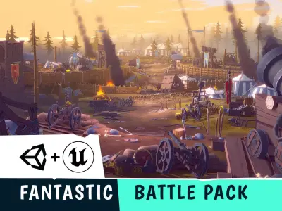 FANTASTIC - Battle Pack Low-poly 3D model