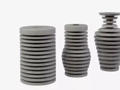 Illusion Decoration Vase Low-poly 3D model