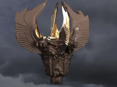 Floating Angel monolith 9 3D model
