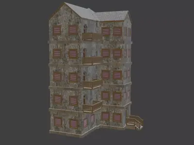 House Model 21 Low-poly 3D model