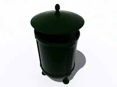 trash bin 4 3D model
