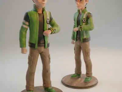 Sci-Fi Hero Figurine 3D Printable STL 3D print model