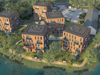 Lake houses LUMION12 ARCHICAD SKETCHUP 3D model