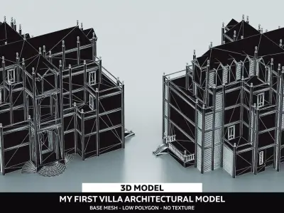 My First House Low-poly 3D model