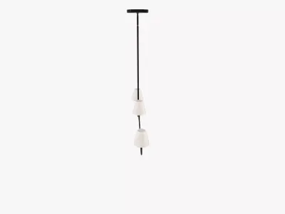 Crystorama Keenan Four Light Black Forged Chandelier 3D model