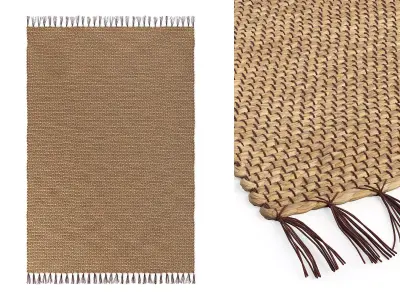 Willow Water Hyacinth Rug 215x150cm RendezVousDeco 3D model