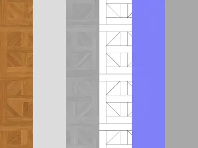 Parquet - Laminate - Wooden floor 3D model 19