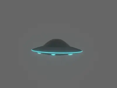 UFO space  Free low-poly 3D model