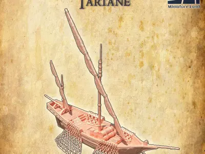 Fisherman Tartane Tabletop Terrain 28 MM 3D print model