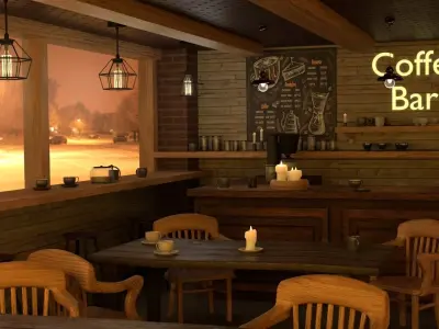 Coffee Shop 3D model