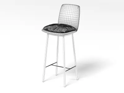 KFF Lhasa Bar Stool 3D model