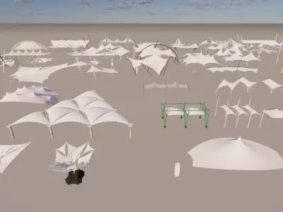 Tensile Structures Collection -A12 3D model