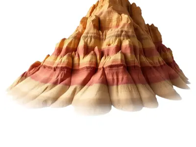 Layered Canyon Landscape model pack Low-poly 3D model