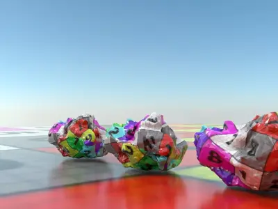 laos Rock and LODs 3D model