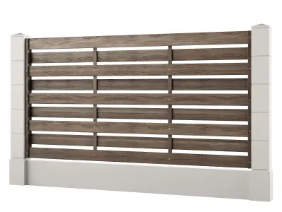 Fences fencing 3 3D model