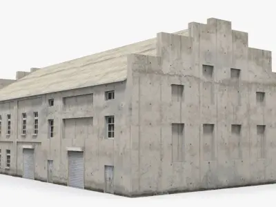 Factory x6 Low-poly 3D model purchase