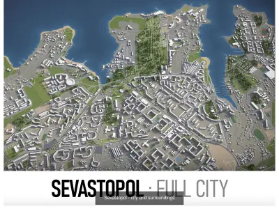 Crimea - Ukraine - full region 3D Model Pack