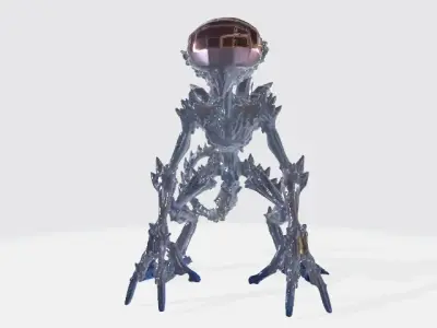 Crystal alien 3D model