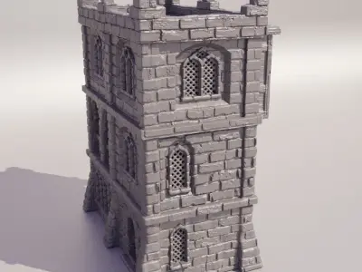 Traditional Desert House Tabletop Terrain 28 mm 3D print model