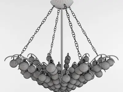 Currey and Company - Quantum Chandelier Lighting 3D model