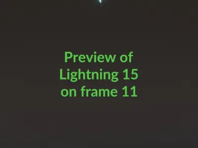 Animated Lightning v15 Low-poly 3D model
