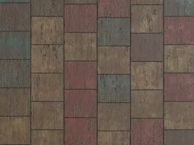 Vintage Painted Wood Planks PBR Seamless Texture