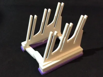 Folding Card Display Stand 3D print model