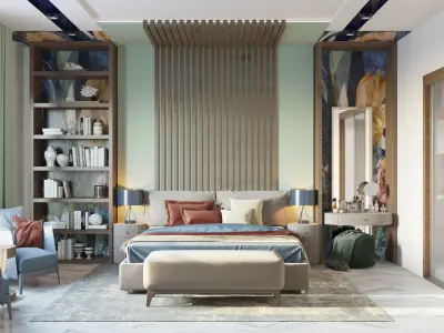 COLORFUL BEDROOM 3D model