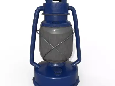 Oil Lamp Free low-poly 3D model