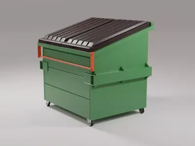 Dumpster - Trash Container 3D model