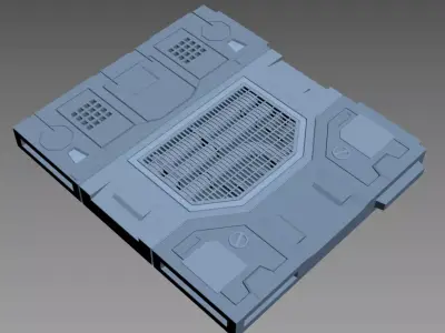 modular panel scifi A01 3dprint 3D print model