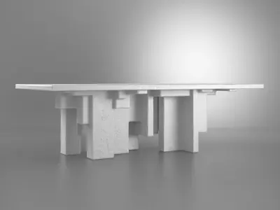 Primitive Table 3D model