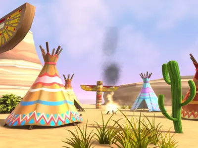 3D Cartoon Western Pack Vol 2 Low-poly 3D model