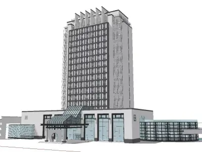 vacation spot-Resort-Fashion Leisure Hotel-0198 3D model