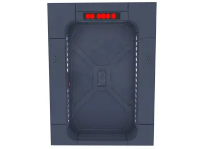Scarif Hallway Door 1-6 scale Hottoys 3D print model