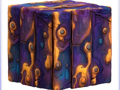 Stylized Wood Seamless Texture Texture 50