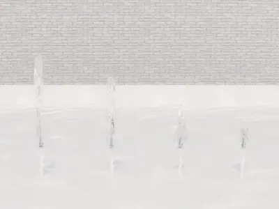 Lumion fountain - animated Low-poly 3D model