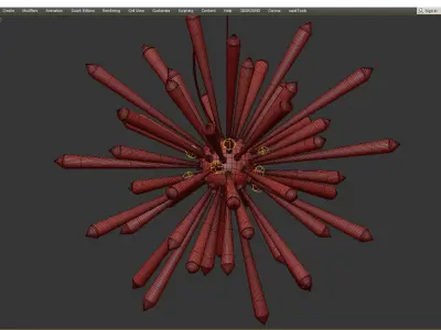 Ventnor Chandelier Low-poly 3D model