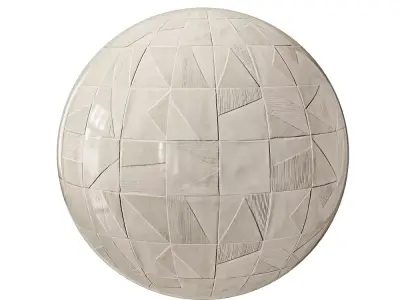 Modern Geometric Ceramic Tile Wall Panel  Texture