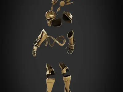 League of Legends Leona Armor for Cosplay 3D print model